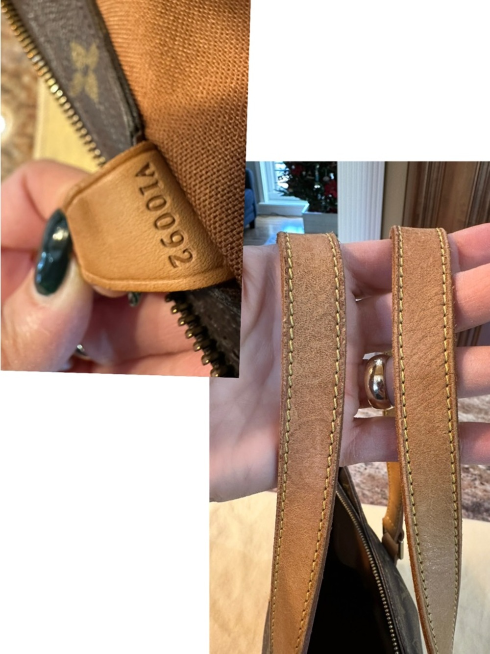 Louis Vuitton Monogram Canvas Tote in Brown and Tan Leather Trim - Picture 15 of 15
